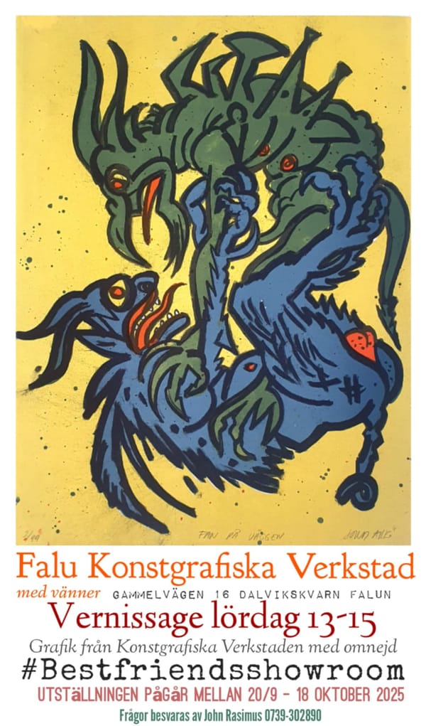Falu Konstgrafiska Verkstad med vänner