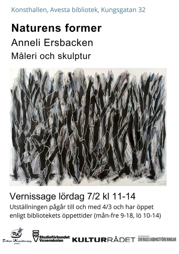 Naturens former - Avesta biblioteks konsthall